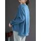 Simple Long Sleeves Loose Solid Color Zipper Stand Collar Outerwear Simple Long Sleeves Loose Solid Color Zipper Stand Collar Outerwear