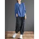 Simple Long Sleeves Loose Solid Color Zipper Stand Collar Outerwear Simple Long Sleeves Loose Solid Color Zipper Stand Collar Outerwear