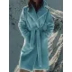 Original Creation Long Sleeves Loose Keep Warm Solid Color Notched Collar Coats Original Creation Long Sleeves Loose Keep Warm Solid Color Notched Collar Coats