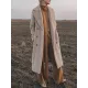 Original Creation Long Sleeves Loose Keep Warm Solid Color Notched Collar Coats Original Creation Long Sleeves Loose Keep Warm Solid Color Notched Collar Coats