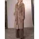 Original Creation Long Sleeves Loose Keep Warm Solid Color Notched Collar Coats Original Creation Long Sleeves Loose Keep Warm Solid Color Notched Collar Coats