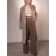 Original Creation Long Sleeves Loose Keep Warm Solid Color Notched Collar Coats Original Creation Long Sleeves Loose Keep Warm Solid Color Notched Collar Coats