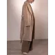Original Creation Long Sleeves Loose Keep Warm Solid Color Notched Collar Coats Original Creation Long Sleeves Loose Keep Warm Solid Color Notched Collar Coats