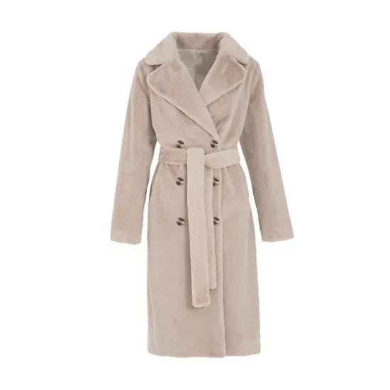 Original Creation Long Sleeves Loose Keep Warm Solid Color Notched Collar Coats Original Creation Long Sleeves Loose Keep Warm Solid Color Notched Collar Coats