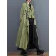 Loose Long Sleeves Drawstring Split-Joint Lapel Trench Coats Loose Long Sleeves Drawstring Split-Joint Lapel Trench Coats