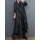 Loose Long Sleeves Drawstring Split-Joint Lapel Trench Coats Loose Long Sleeves Drawstring Split-Joint Lapel Trench Coats