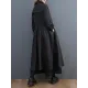 Loose Long Sleeves Drawstring Split-Joint Lapel Trench Coats Loose Long Sleeves Drawstring Split-Joint Lapel Trench Coats