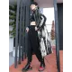 Casual Loose Long Sleeves Drawstring Tie-Dyed Zipper Outerwear Casual Loose Long Sleeves Drawstring Tie-Dyed Zipper Outerwear