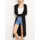 Casual Loose Long Sleeves Solid Color Outerwear Casual Loose Long Sleeves Solid Color Outerwear