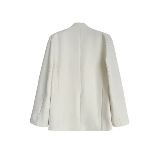 Vintage Loose Black White Buttoned Blazer Vintage Loose Black White Buttoned Blazer