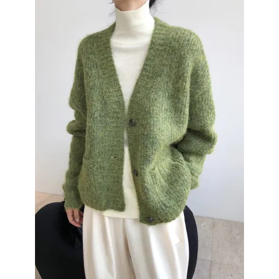 Original Solid With Pocket Cardigans Outerwear Original Solid With Pocket Cardigans Outerwear