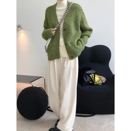 Original Solid With Pocket Cardigans Outerwear Original Solid With Pocket Cardigans Outerwear