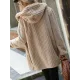 Simple Long Sleeves Loose Solid Color Zipper Plush Hooded Outerwear Simple Long Sleeves Loose Solid Color Zipper Plush Hooded Outerwear