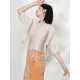 Casual Loose Half Sleeves Pleated Solid Color Outerwear Casual Loose Half Sleeves Pleated Solid Color Outerwear