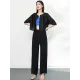 Casual Loose Half Sleeves Pleated Solid Color Outerwear Casual Loose Half Sleeves Pleated Solid Color Outerwear