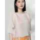 Casual Loose Half Sleeves Pleated Solid Color Outerwear Casual Loose Half Sleeves Pleated Solid Color Outerwear