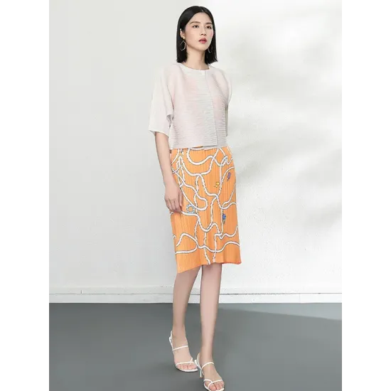 Casual Loose Half Sleeves Pleated Solid Color Outerwear Casual Loose Half Sleeves Pleated Solid Color Outerwear