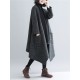 Thicken Gray Long Sleeve Coat Outerwear Thicken Gray Long Sleeve Coat Outerwear