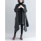 Thicken Gray Long Sleeve Coat Outerwear Thicken Gray Long Sleeve Coat Outerwear