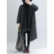 Thicken Gray Long Sleeve Coat Outerwear Thicken Gray Long Sleeve Coat Outerwear