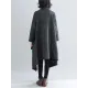 Thicken Gray Long Sleeve Coat Outerwear Thicken Gray Long Sleeve Coat Outerwear