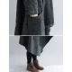 Thicken Gray Long Sleeve Coat Outerwear Thicken Gray Long Sleeve Coat Outerwear