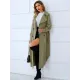Loose Buckle Solid Color Lapel Collar Coat Loose Buckle Solid Color Lapel Collar Coat