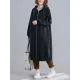 Casual Loose Long Sleeves Solid Color Hooded Outerwear Casual Loose Long Sleeves Solid Color Hooded Outerwear