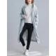 Casual Loose Long Sleeves Solid Color Hooded Outerwear Casual Loose Long Sleeves Solid Color Hooded Outerwear