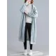 Casual Loose Long Sleeves Solid Color Hooded Outerwear Casual Loose Long Sleeves Solid Color Hooded Outerwear