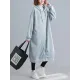Casual Loose Long Sleeves Solid Color Hooded Outerwear Casual Loose Long Sleeves Solid Color Hooded Outerwear