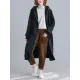 Casual Loose Long Sleeves Solid Color Hooded Outerwear Casual Loose Long Sleeves Solid Color Hooded Outerwear