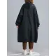 Casual Loose Long Sleeves Solid Color Hooded Outerwear Casual Loose Long Sleeves Solid Color Hooded Outerwear
