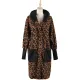 Casual Loose Leopard Patchwork Lapel Collar Coat Casual Loose Leopard Patchwork Lapel Collar Coat