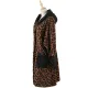 Casual Loose Leopard Patchwork Lapel Collar Coat Casual Loose Leopard Patchwork Lapel Collar Coat