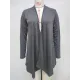 Solid Color Long Sleeves Loose Statement Collar Outerwear Solid Color Long Sleeves Loose Statement Collar Outerwear