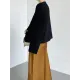 Original Creation Long Sleeves Loose Buttoned Solid Color Round-Neck Outerwear Original Creation Long Sleeves Loose Buttoned Solid Color Round-Neck Outerwear
