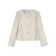 Original Creation Long Sleeves Loose Buttoned Solid Color Round-Neck Outerwear Original Creation Long Sleeves Loose Buttoned Solid Color Round-Neck Outerwear