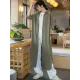 Artistic Retro Loose Simple Casual Solid Color Ramie Trench Coat Artistic Retro Loose Simple Casual Solid Color Ramie Trench Coat