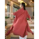 Artistic Retro Loose Simple Casual Solid Color Ramie Trench Coat Artistic Retro Loose Simple Casual Solid Color Ramie Trench Coat