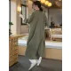 Artistic Retro Loose Simple Casual Solid Color Ramie Trench Coat Artistic Retro Loose Simple Casual Solid Color Ramie Trench Coat