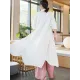 Artistic Retro Loose Simple Casual Solid Color Ramie Trench Coat Artistic Retro Loose Simple Casual Solid Color Ramie Trench Coat
