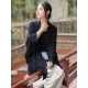 Casual Loose Batwing Sleeves Solid Color Outerwear Casual Loose Batwing Sleeves Solid Color Outerwear
