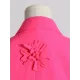 Flower-Embellished Solid Color Long Sleeves Lapel Outerwear Blazer Flower-Embellished Solid Color Long Sleeves Lapel Outerwear Blazer