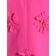 Flower-Embellished Solid Color Long Sleeves Lapel Outerwear Blazer Flower-Embellished Solid Color Long Sleeves Lapel Outerwear Blazer