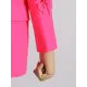 Flower-Embellished Solid Color Long Sleeves Lapel Outerwear Blazer Flower-Embellished Solid Color Long Sleeves Lapel Outerwear Blazer