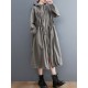 Casual Loose Solid Color Zipper Drawstring Long Sleeves Hooded Trench Coat Casual Loose Solid Color Zipper Drawstring Long Sleeves Hooded Trench Coat