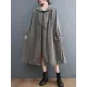 Casual Loose Solid Color Zipper Drawstring Long Sleeves Hooded Trench Coat Casual Loose Solid Color Zipper Drawstring Long Sleeves Hooded Trench Coat