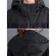 Casual Loose Solid Color Zipper Drawstring Long Sleeves Hooded Trench Coat Casual Loose Solid Color Zipper Drawstring Long Sleeves Hooded Trench Coat