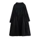 Casual Loose Solid Color Zipper Drawstring Long Sleeves Hooded Trench Coat Casual Loose Solid Color Zipper Drawstring Long Sleeves Hooded Trench Coat
